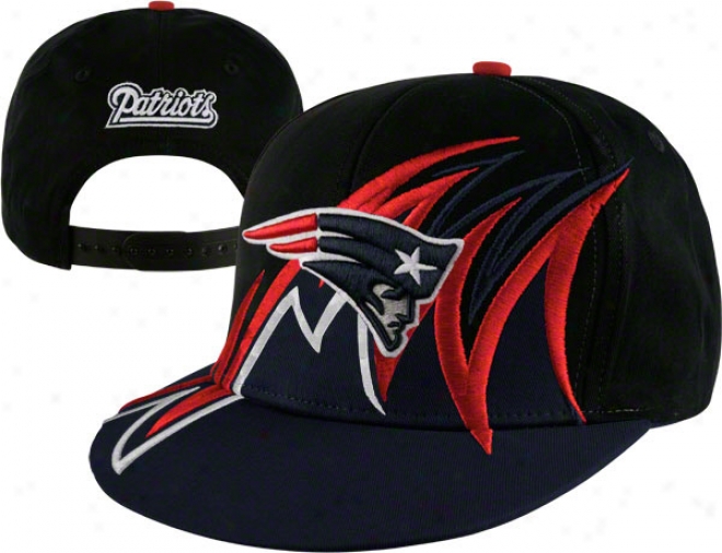 New England Patriots Nfl Slash Snapback Hat