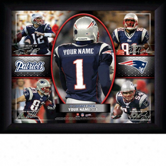 New England Patriots Personalized Action Collage Print