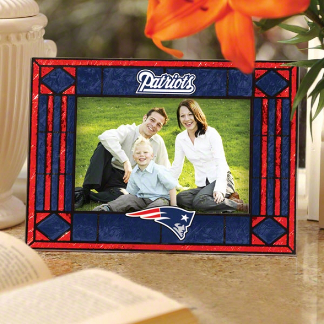 New England Patriots Picture Frame: Horizontal Glass Frame