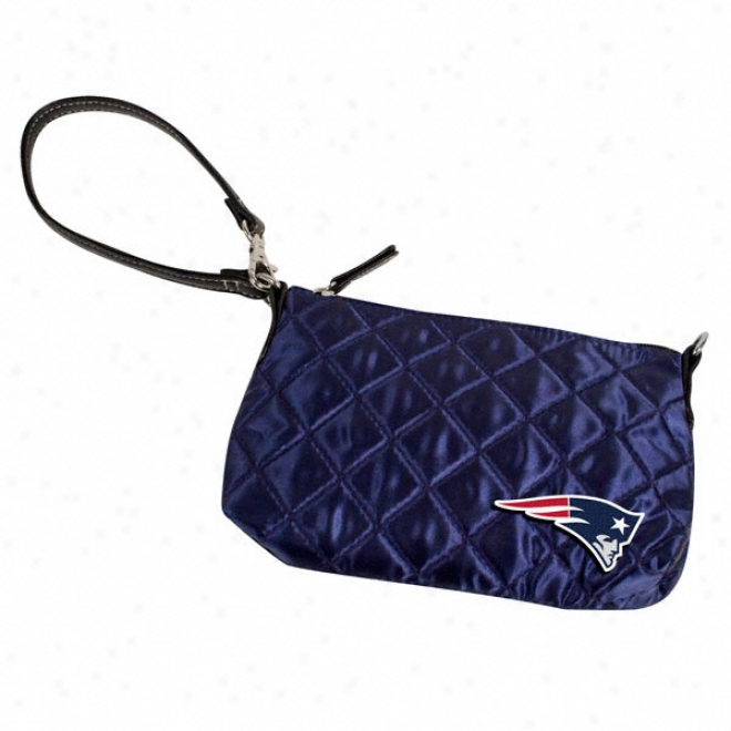 New England Patriots Quilted Wristlet