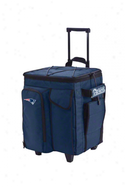 New England Patriotd Rolling Tailgate Cooler