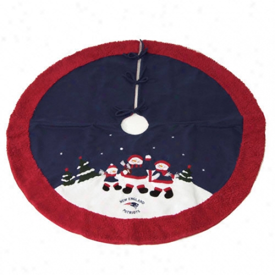 New England Patriots Snowman Tree Skirt