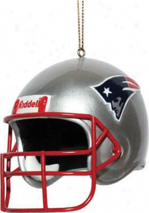 New England Patriots Team Helmet 3&quot Ornament