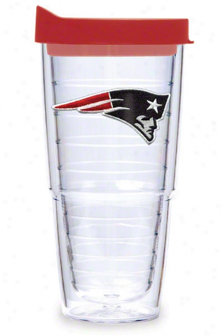 New England Patriots Tervis Tumbler 24 Oz Cup W/ Lid