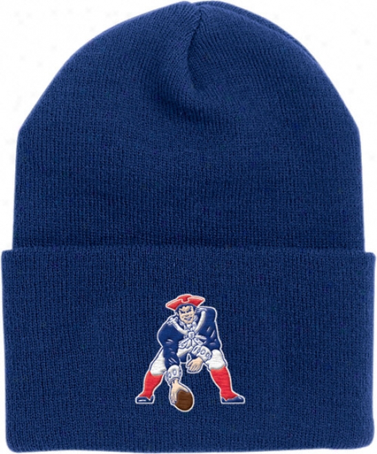 New England Patriots Throwback Cuffed Knit Hat