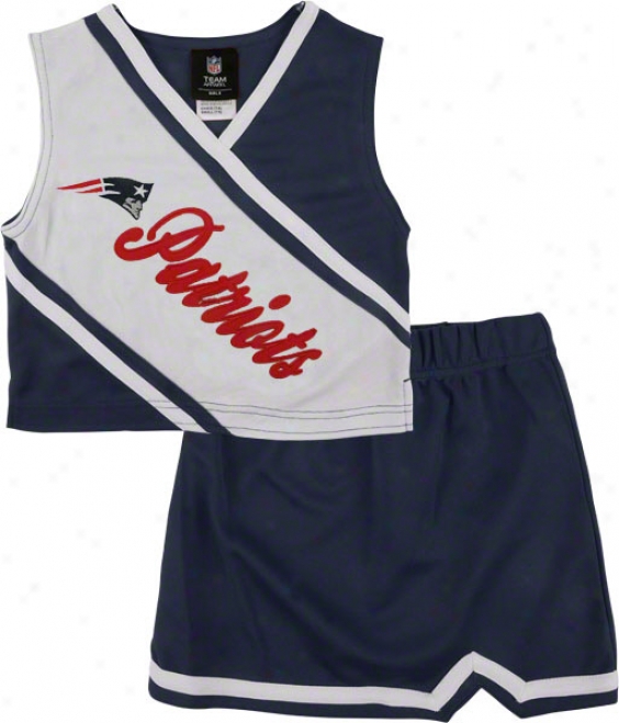 New England Patriots Toddler 2-piece Cheerleader Set