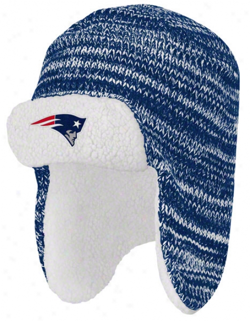 New England Patriots Trooper Sherpa Lined Knit Hat