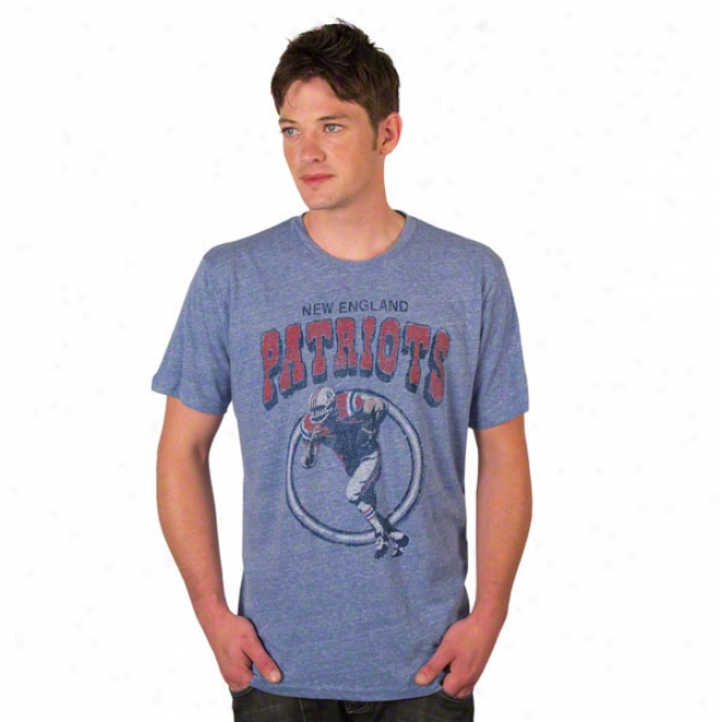 New England Patriots Vintage Player Image Tri-blend T-shirt