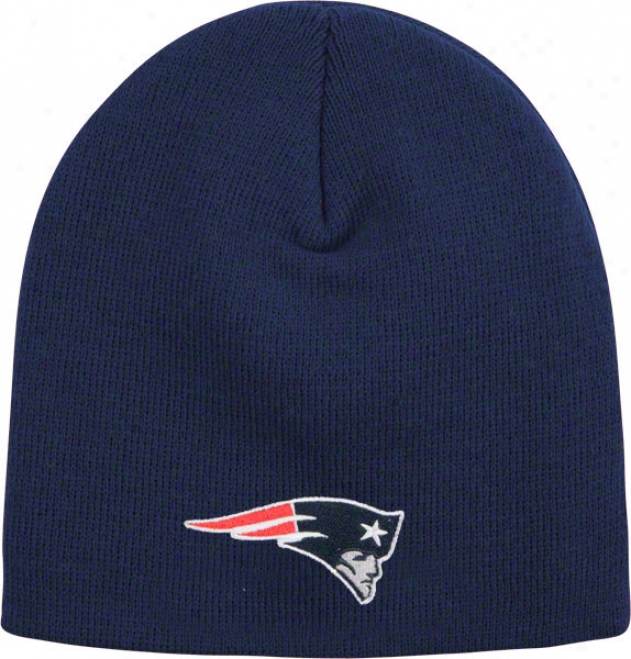 New England Patriots Youth Basic Uncuffed Knit Hat