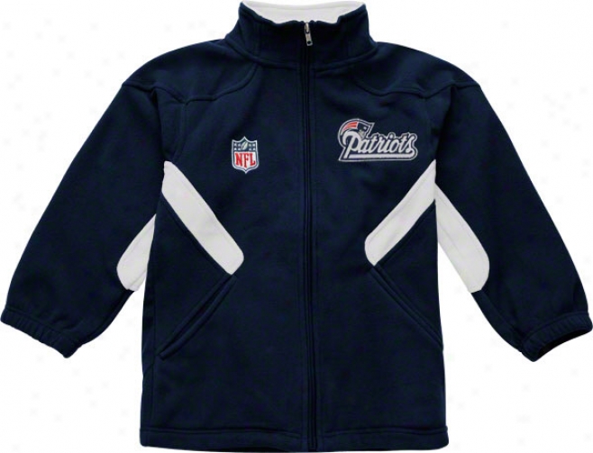 New England Patriots Youth Sideline Momentum Microfleece Jacket
