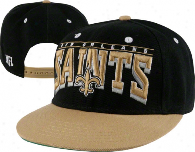New Orleans Saints 2 Tone Hard Knocks Snapback Hat