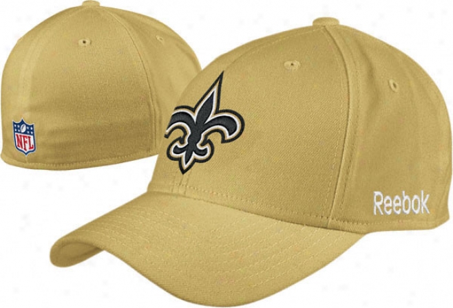 New Orleans Saints 2010 Gold Flex Sideline Structured Hat