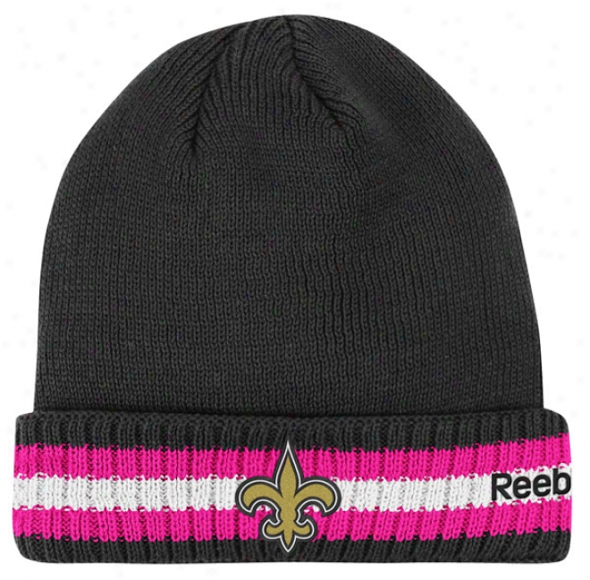 New Orleans Saints 2011 Breast Cancer Awareness Sideline Cuffed Knit Hat