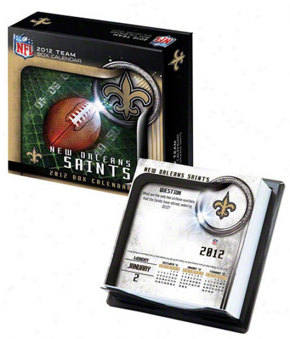 New Orleans Saints 2012 Box Calendar