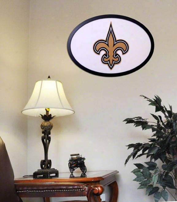 New Orleans Saints 31 Inch Logo Wall Practical knowledge