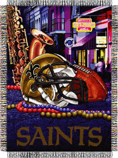 New Orleans Saints 48x60 Home Field Advantage Tapestry Throw
