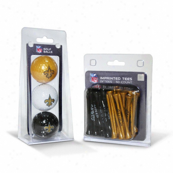 New Orleans Saints Ball & Tee Set