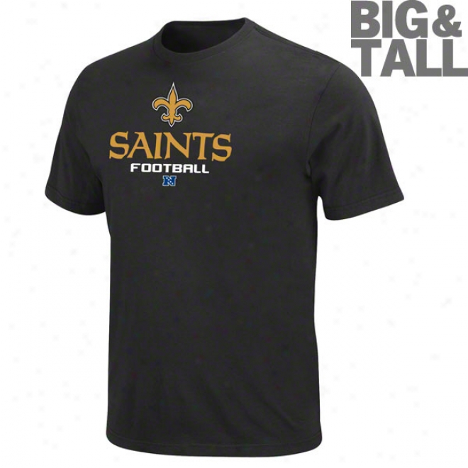 New Orleans Saints Distended & Tall Critical Victory V T-shirt