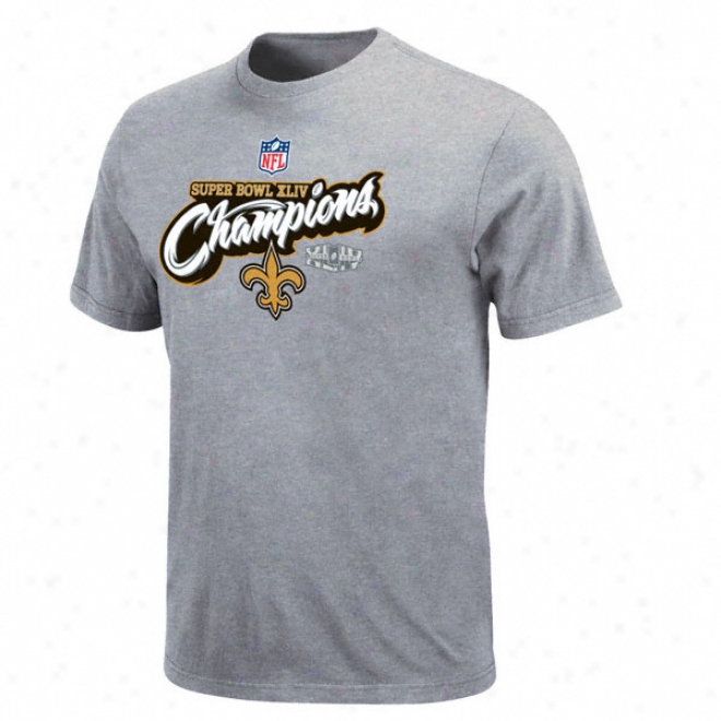 New Orleans Saints Big & Tall Super Bowl Xliv Champions Official Locker Room T-shirt