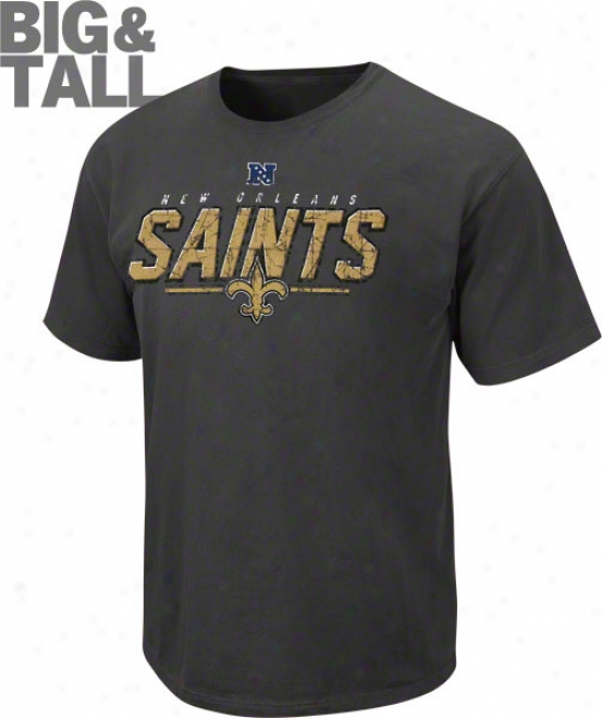 New Orleans Saints Big & Tall Vintage Roster Pigment Dye T-shirt