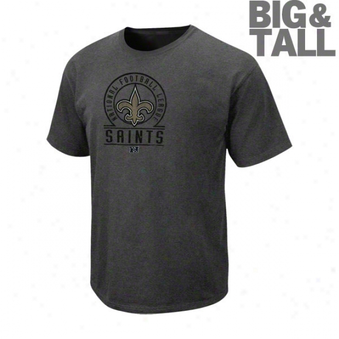 New Orleans Saints Big & Tall Vintage Stadium Wear Ii Pigment Dye T-shirt
