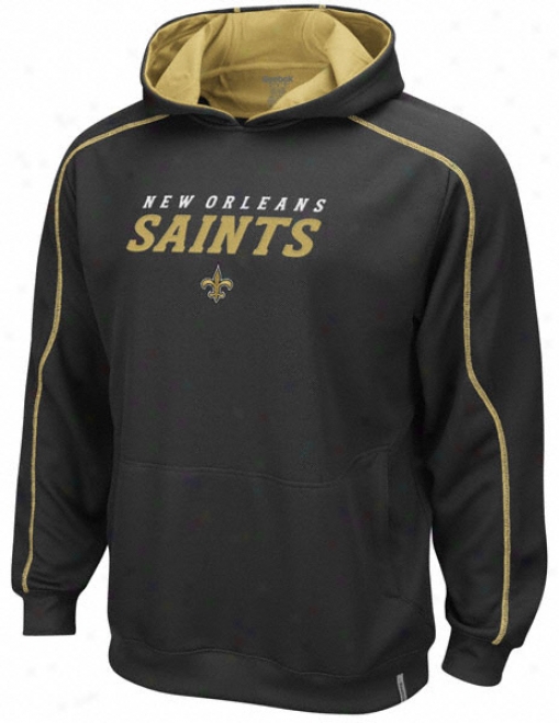 New Orleans Saints Black Active Hooded Sweatshirt