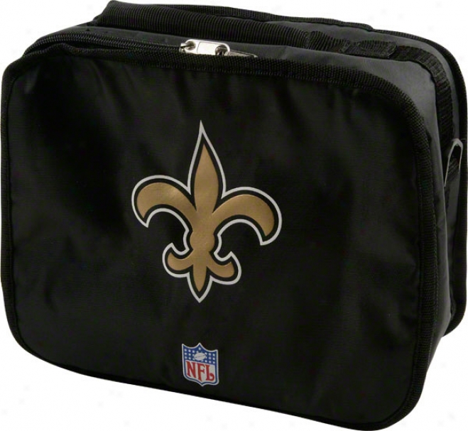 Repaired Orleans Saints Black Lunch Box