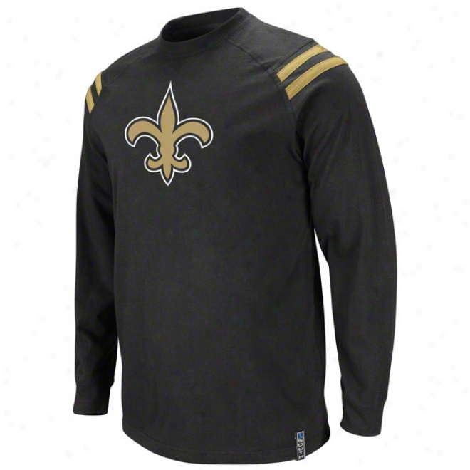 New Orleans Saints Black Victory Pride Iii Long Sleeve T-shirt