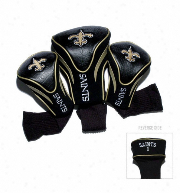 New Orleans Siants Contour Fit Headcover Set