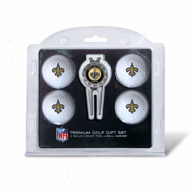 New Orleans Saints Divot Tool & Ball Set