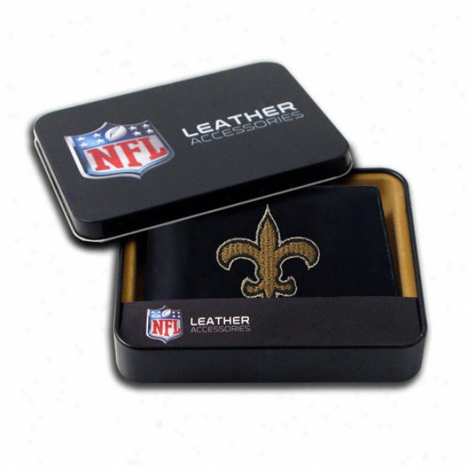 Nw Orleans Saints Embroidered Bifold Wallet