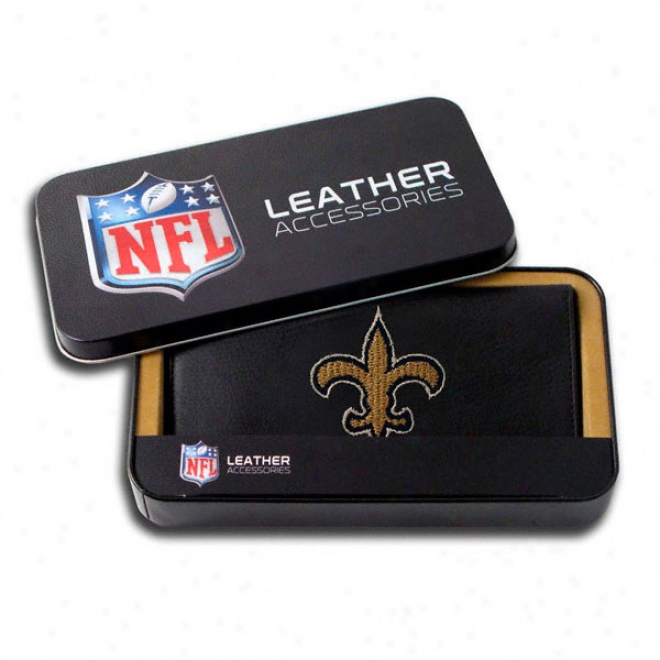 Novel Orleans Saints Embroidered Checkbook