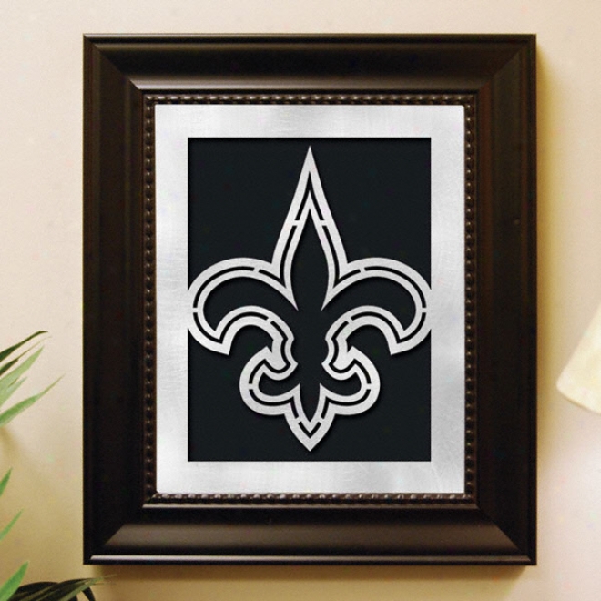 New Orleans Saints Laser Cur Logo Wall Art