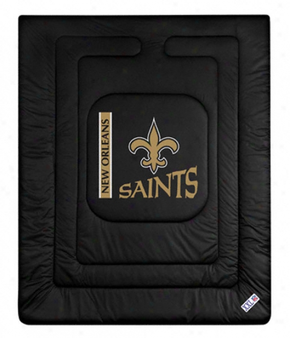 New Orleans Saints Locker Room Comforter - Full/queen Bed