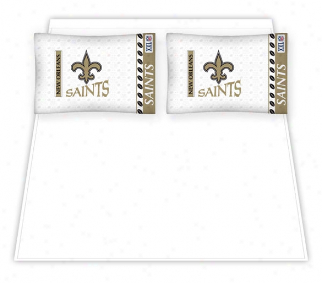 Just discovered Orleans Saints Micro Fiber Full Sheet Set