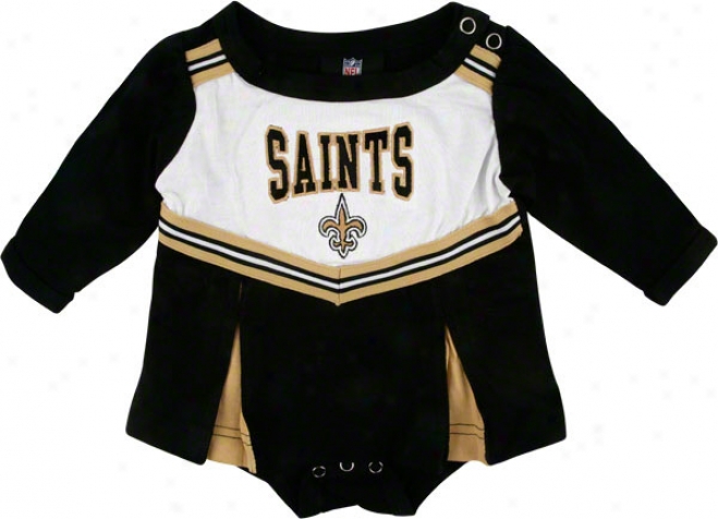 New Orleans Saints Newborn Cheerleader Creeper Dress