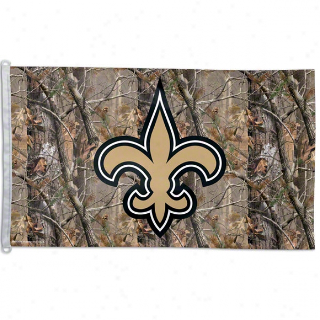 New Orleans Saints Realtree 3x5 Flag
