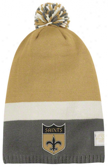 Just discovered Orleans Saints Retro Sport Long Pom Knit Hat