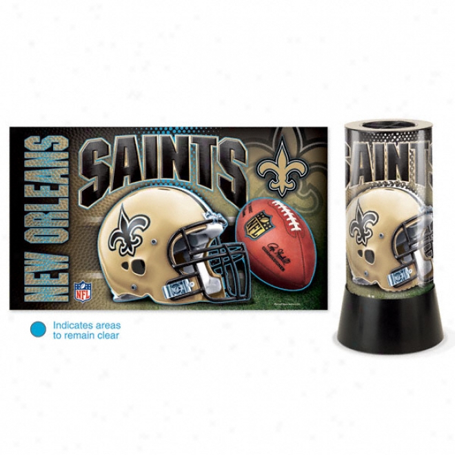 New Orleans Saints Rotating Lamp