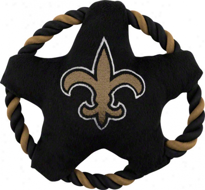 New Orleans Saints Star Disk Dog Toy