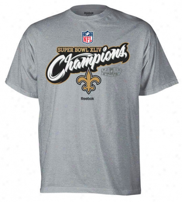 New Orleans Saints Super Bowl Xliv Champions Kids (4-7) Reebok Official LockerR oom T-shirt