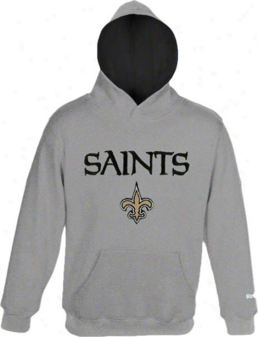 New Orleans Saiints Toddler Grey Sportsman Fleece Hooded Sweatshirt