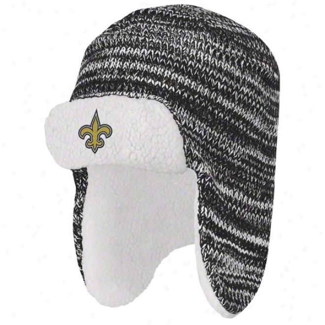 New Orleans Saints Trooper Sherpa Lined Knit Hat