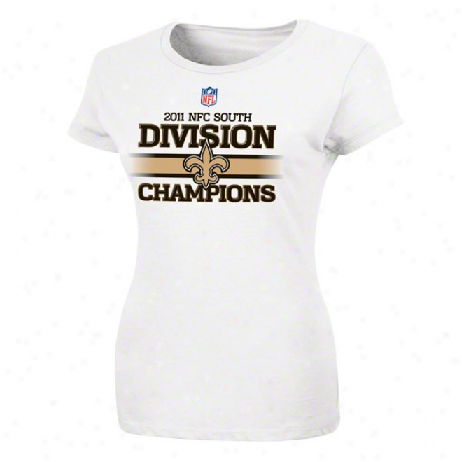 New Orleans Saints Women's 0211 Nfc South Division Champions Official Locker Room T-shirt