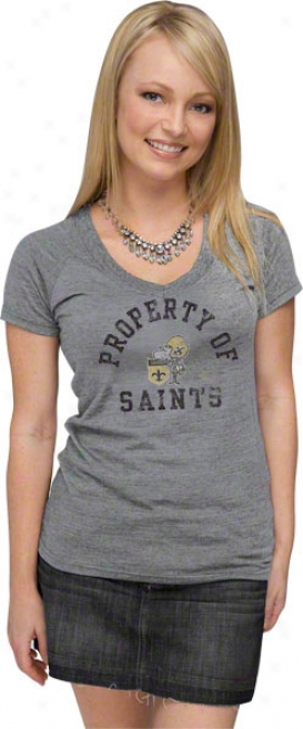 New Orleans Saints Wom3n's Arc Of Success Tri-blend T-shirt