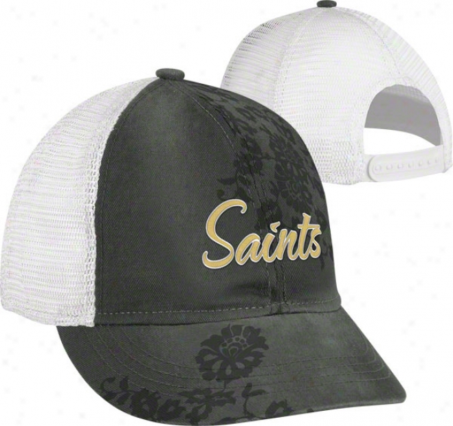New Orleans Saints Women's Hat: Sort Brim Adjustable Hat