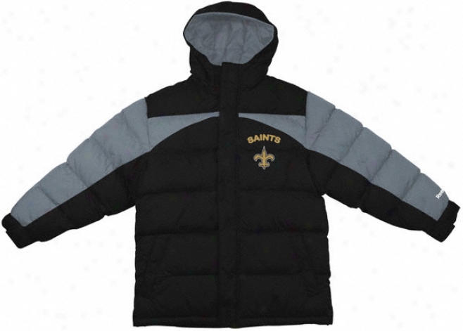 New Orleans Saints Youth Heavyweight Quilted Parka