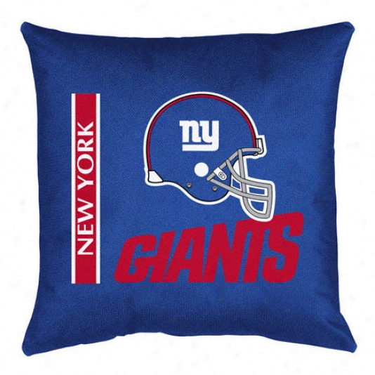 New York Giants 17&quotx17&quot Locker Room Decorative Pillow