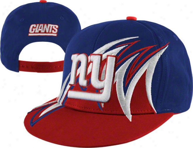 New York Giants 2 Tone Reverse Slash Snapback Hat