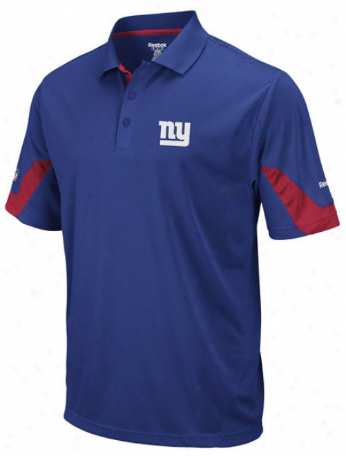 Ne York Giants 2010 Blue Sideline Team Polo Shirt